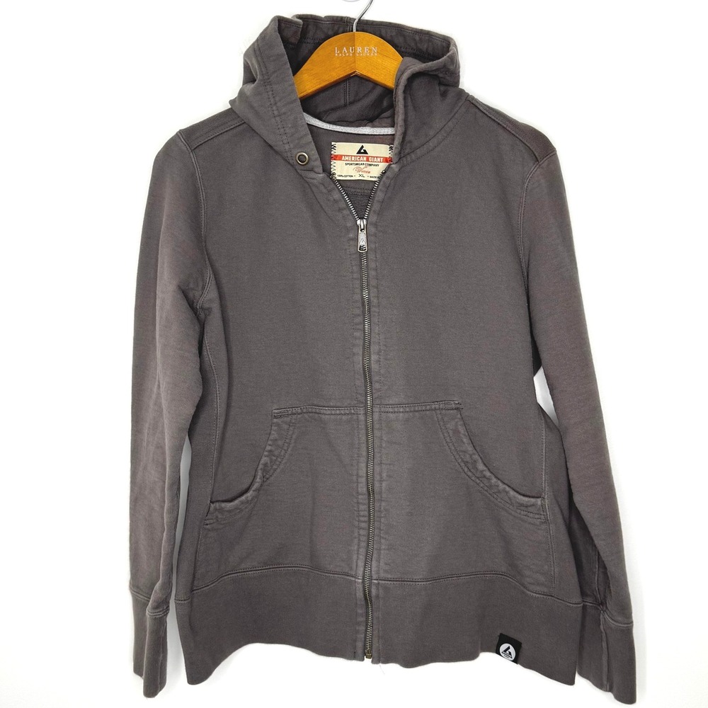 American Giant Classic Full Zip Heavy‎ Weight zip up hoodie Womens XL